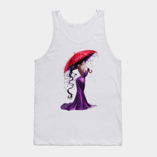 Purple Rain: Ethereal Rain Goddess Tank Top